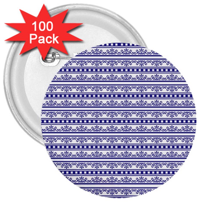 Pattern 3  Buttons (100 pack) 