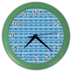 Pattern Color Wall Clocks by Valentinaart