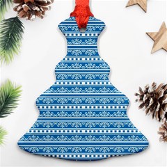 Pattern Christmas Tree Ornament (two Sides) by Valentinaart