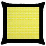 Pattern Throw Pillow Case (Black) Front