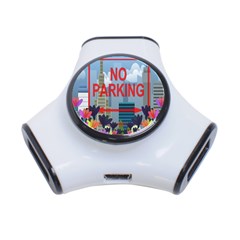 No Parking  3-port Usb Hub by Valentinaart