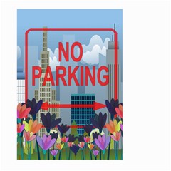 No Parking  Large Garden Flag (two Sides) by Valentinaart