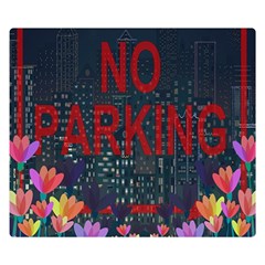 No Parking  Double Sided Flano Blanket (small)  by Valentinaart