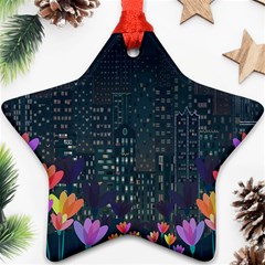 Urban Nature Star Ornament (two Sides) by Valentinaart