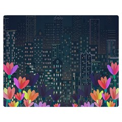 Urban Nature Double Sided Flano Blanket (medium)  by Valentinaart