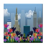 Urban nature Tile Coasters Front