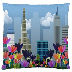 Urban Nature Large Cushion Case (two Sides) by Valentinaart