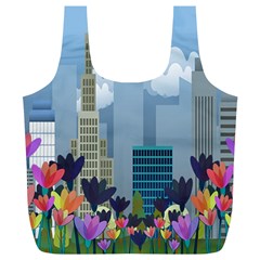 Urban Nature Full Print Recycle Bags (l)  by Valentinaart