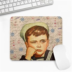 Little Sailor  Large Mousepads by Valentinaart