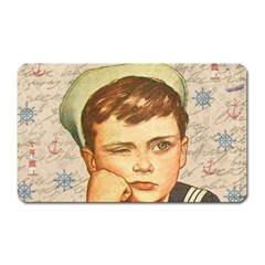 Little Sailor  Magnet (rectangular) by Valentinaart