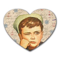 Little Sailor  Heart Mousepads by Valentinaart