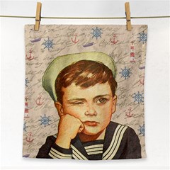 Little Sailor  Face Towel by Valentinaart