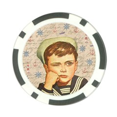 Little Sailor  Poker Chip Card Guard (10 Pack) by Valentinaart