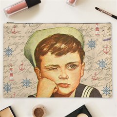 Little Sailor  Cosmetic Bag (xxl)  by Valentinaart