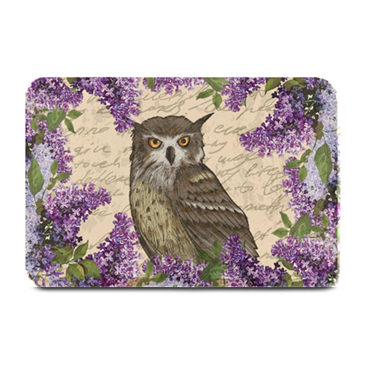 Vintage owl and lilac Plate Mats