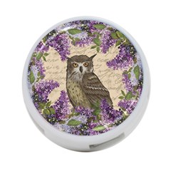 Vintage Owl And Lilac 4-port Usb Hub (one Side) by Valentinaart