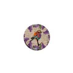 Vintage bird and lilac 1  Mini Magnets