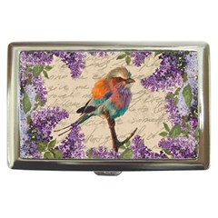 Vintage bird and lilac Cigarette Money Cases