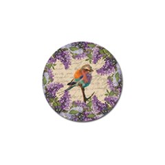 Vintage Bird And Lilac Golf Ball Marker (10 Pack) by Valentinaart