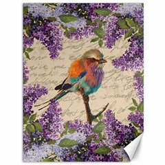 Vintage Bird And Lilac Canvas 36  X 48   by Valentinaart