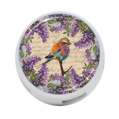 Vintage bird and lilac 4-Port USB Hub (Two Sides) 