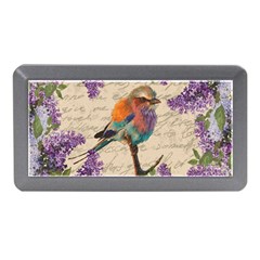 Vintage bird and lilac Memory Card Reader (Mini)