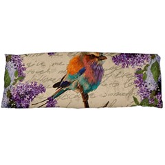 Vintage bird and lilac Body Pillow Case (Dakimakura)