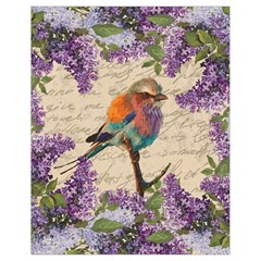 Vintage bird and lilac Drawstring Bag (Small)