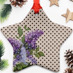 Vintage Lilac Ornament (star) by Valentinaart