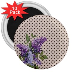 Vintage Lilac 3  Magnets (10 Pack)  by Valentinaart