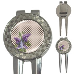 Vintage Lilac 3-in-1 Golf Divots by Valentinaart