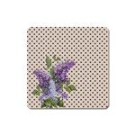 Vintage lilac Square Magnet Front