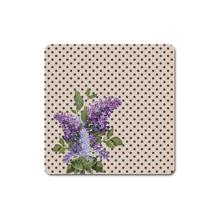 Vintage lilac Square Magnet