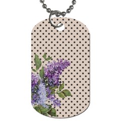 Vintage Lilac Dog Tag (two Sides) by Valentinaart