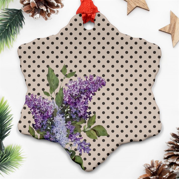 Vintage lilac Ornament (Snowflake)