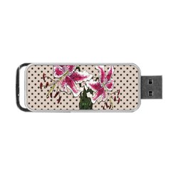 Vintage Flowers Portable Usb Flash (one Side) by Valentinaart