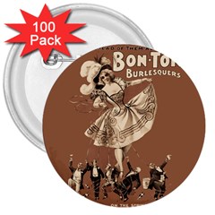 Bon-ton 3  Buttons (100 Pack)  by Valentinaart