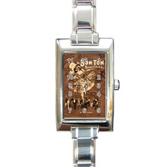 Bon-ton Rectangle Italian Charm Watch by Valentinaart