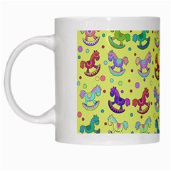 Toys Pattern White Mugs by Valentinaart