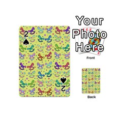 Toys Pattern Playing Cards 54 (mini)  by Valentinaart