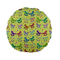 Toys Pattern Standard 15  Premium Round Cushions by Valentinaart