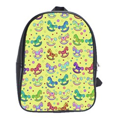 Toys Pattern School Bags (xl)  by Valentinaart