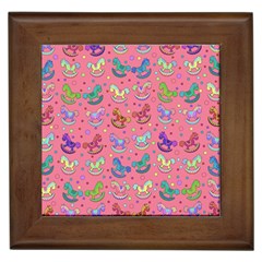 Toys Pattern Framed Tiles by Valentinaart