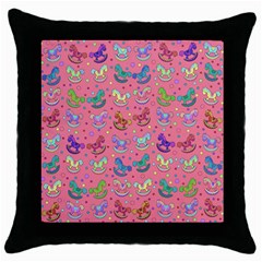 Toys Pattern Throw Pillow Case (black) by Valentinaart