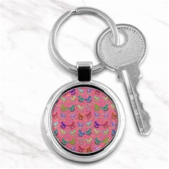 Toys Pattern Key Chains (round)  by Valentinaart