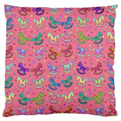 Toys Pattern Large Cushion Case (one Side) by Valentinaart