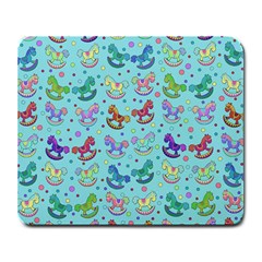 Toys Pattern Large Mousepads by Valentinaart