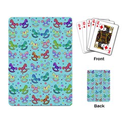 Toys Pattern Playing Card by Valentinaart