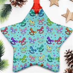 Toys Pattern Star Ornament (two Sides) by Valentinaart