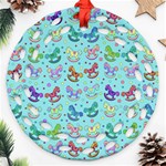 Toys pattern Ornament (Round Filigree) Front